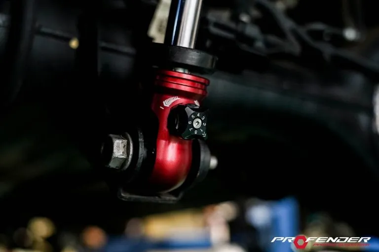 Profender ปุ่มตัวเลขสำหรับการปรับค่ารีบาวนด์ กับโช๊คอัพปรับระดับ