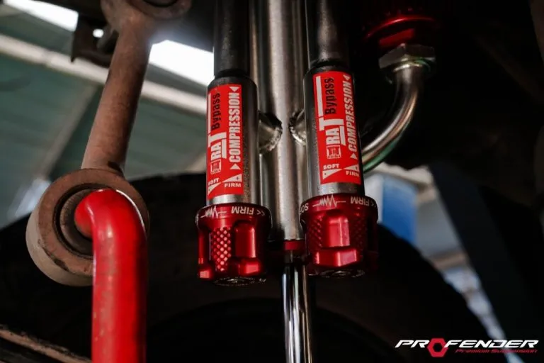 Profender รีบาวน์โช๊คอัพสีแดง เงิน