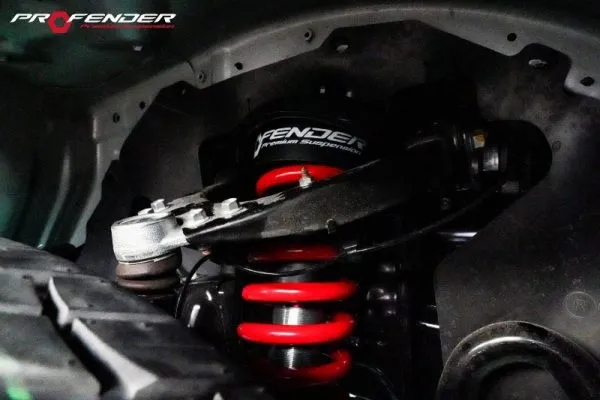 Profender โช้คอัพ Monotube สปริงสีแดง