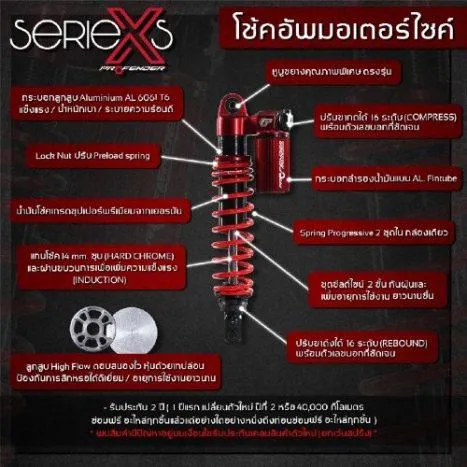 บอกคุณสมบัติโช๊คอัพseriesXs
