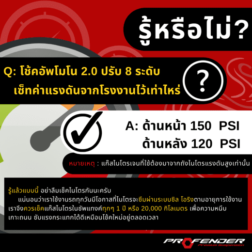 เซ็ตค่าแก๊สไนโตรจากโรงงานอยู่ที่เท่าไหร่