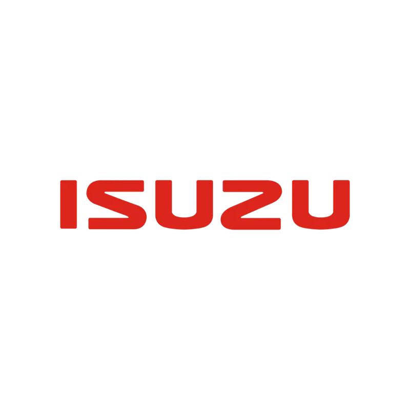 brand ISUZU สีแดง