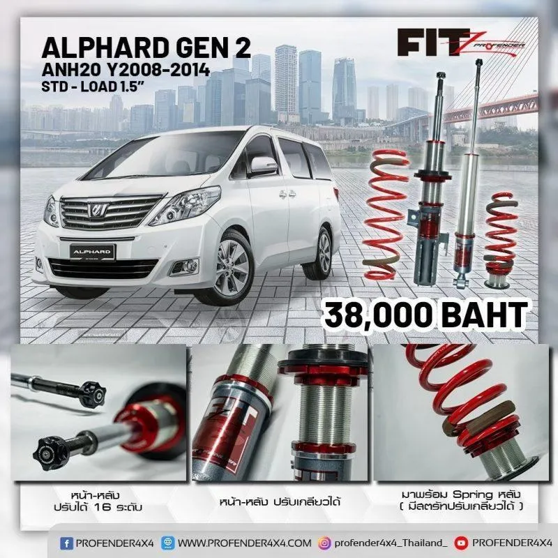 FITZ TOYOTA ALPHARD AH20 (Y2008-2014)