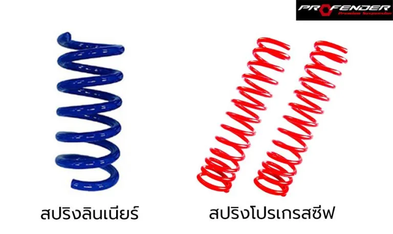 Profender เทียบสปริงลินเนียร์และสปริงโปรเกรสซีฟ
