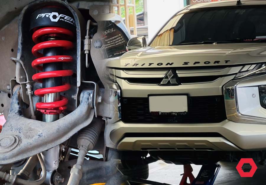 Profender โช๊คอัพ รุ่น Queen Series​ สำหรับ Mitsubishi Triton Plus