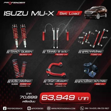 Profender เซ็ตโหลด Isuzu Mu-X