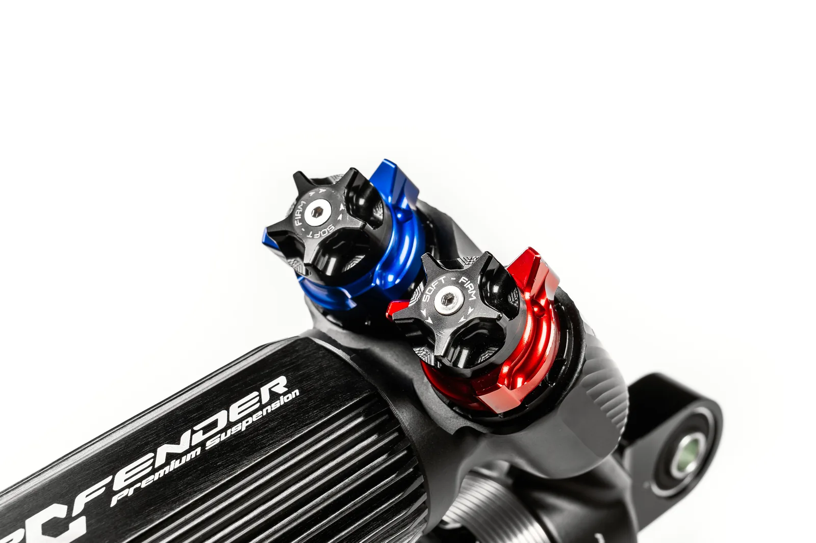 ปุ่มปรับ High Speed และ Low Speed ของโช๊คอัพ Profender Type 4 แยกสีชัดเจน